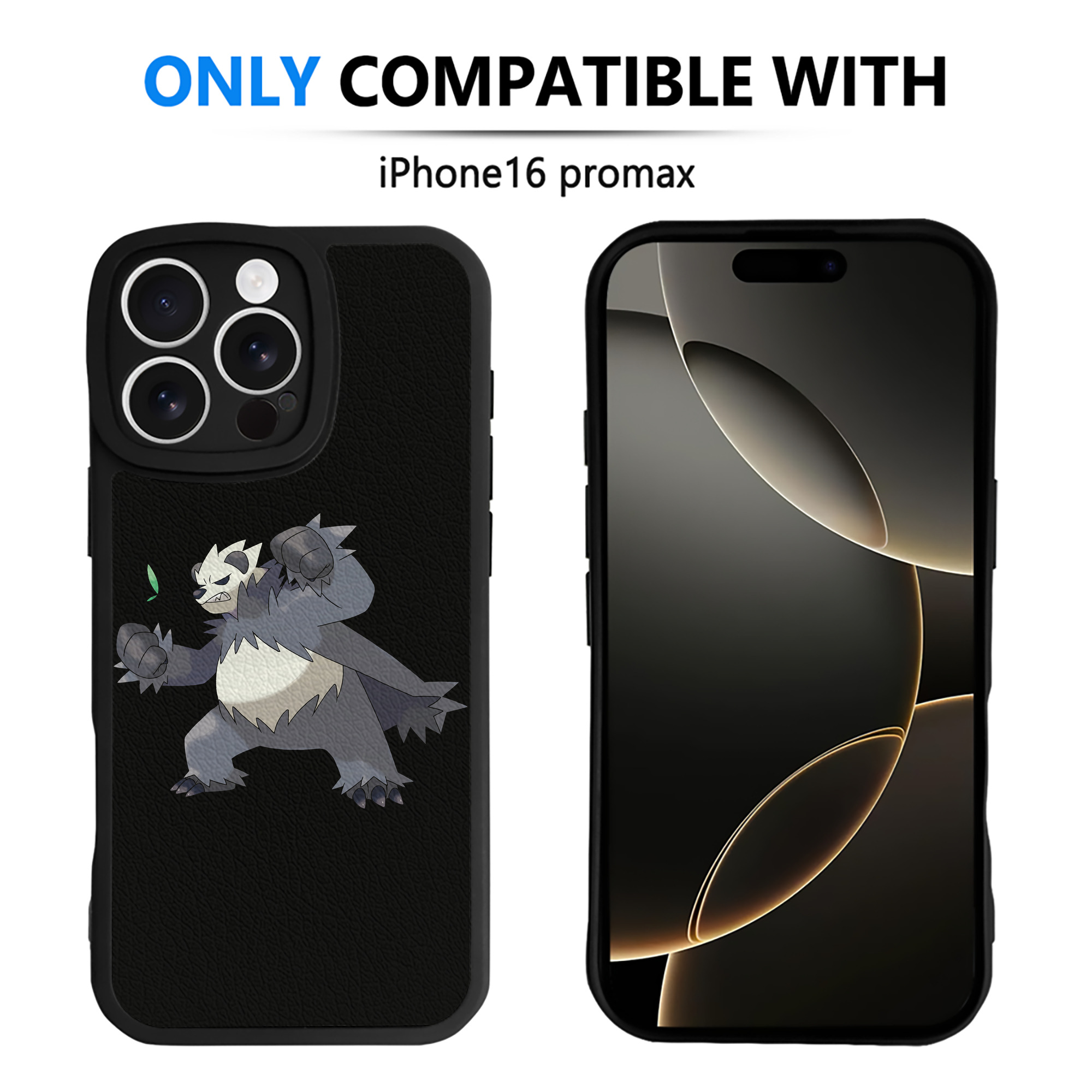 （画像用） ポケットモンスター Pokémon 【iPhone 16シリーズ対応】シリコンスマホケース（レザー調） 材質：シリコン